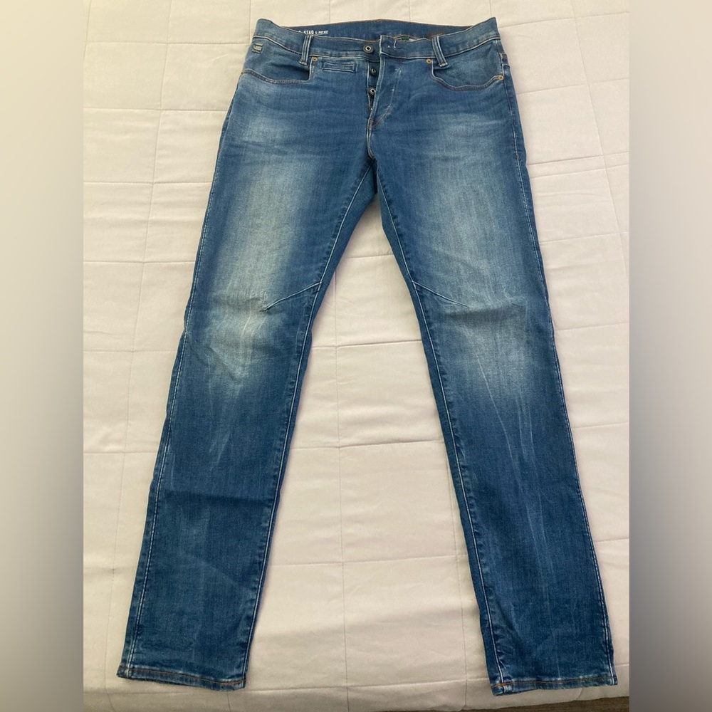 G-STAR RAW D-STAQ 5-POCKET men’s Slim width 33 length 32 light blue